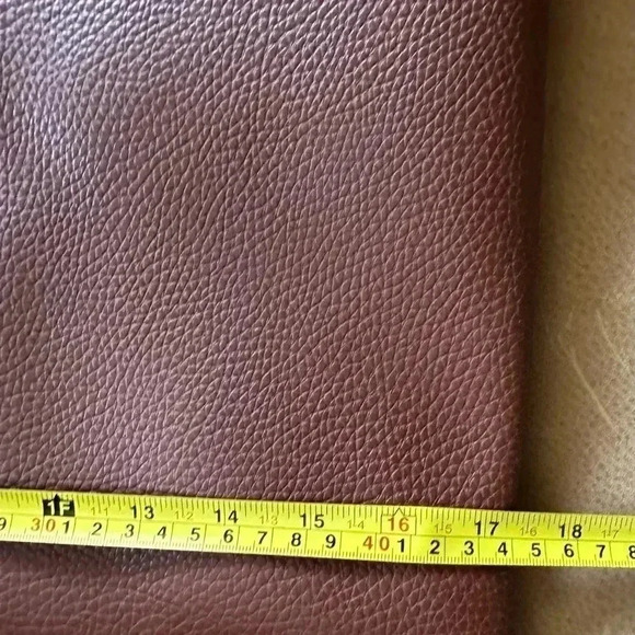 Vegan Pebble Leather Tote Bag Brown Vince Camuto 17 x 12 NWOT - Picture 8 of 9